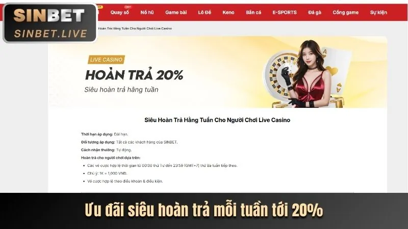 Khuyến mãi hàng ngày và hoàn trả